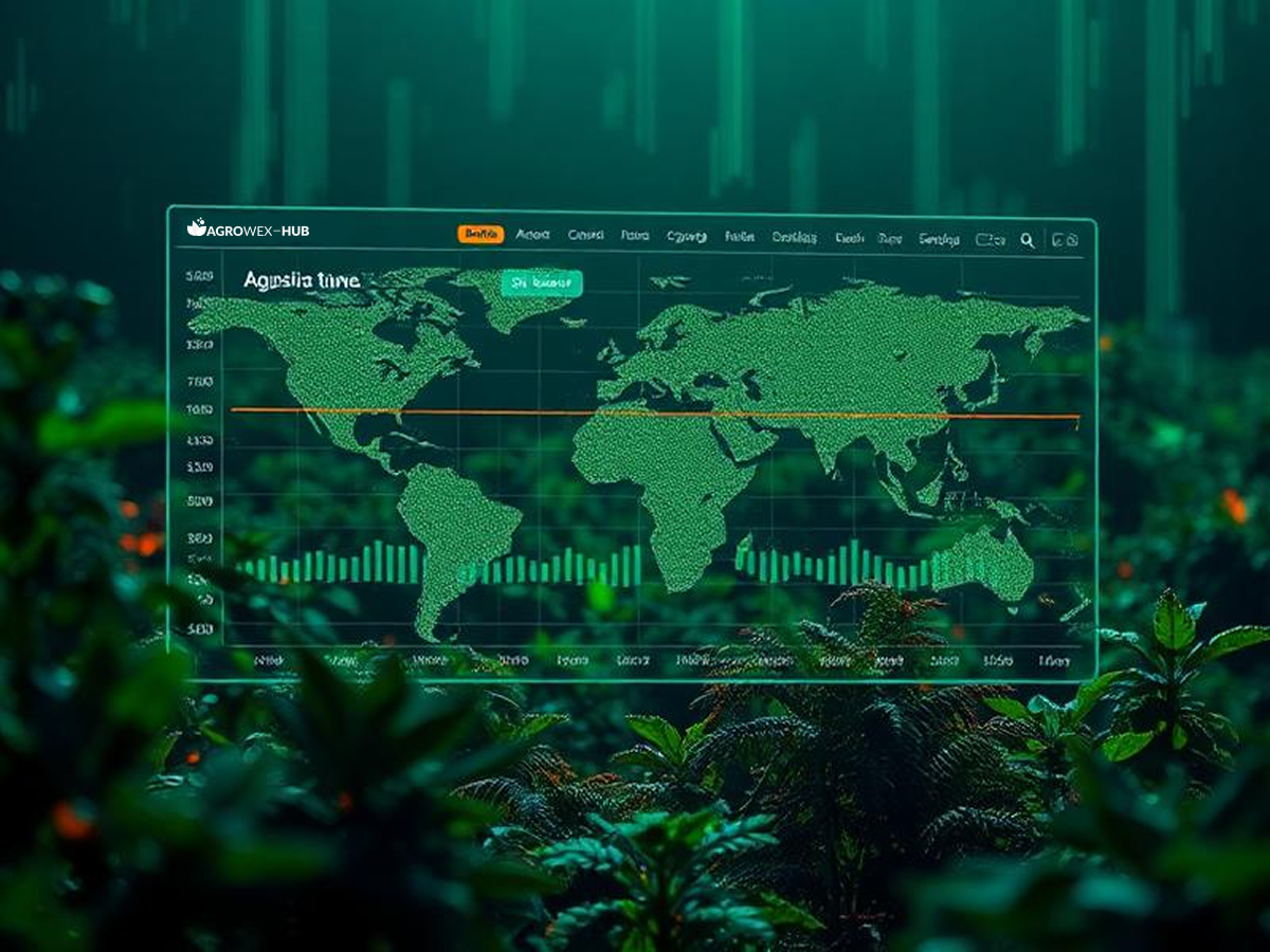 Farmer holding tablet in field