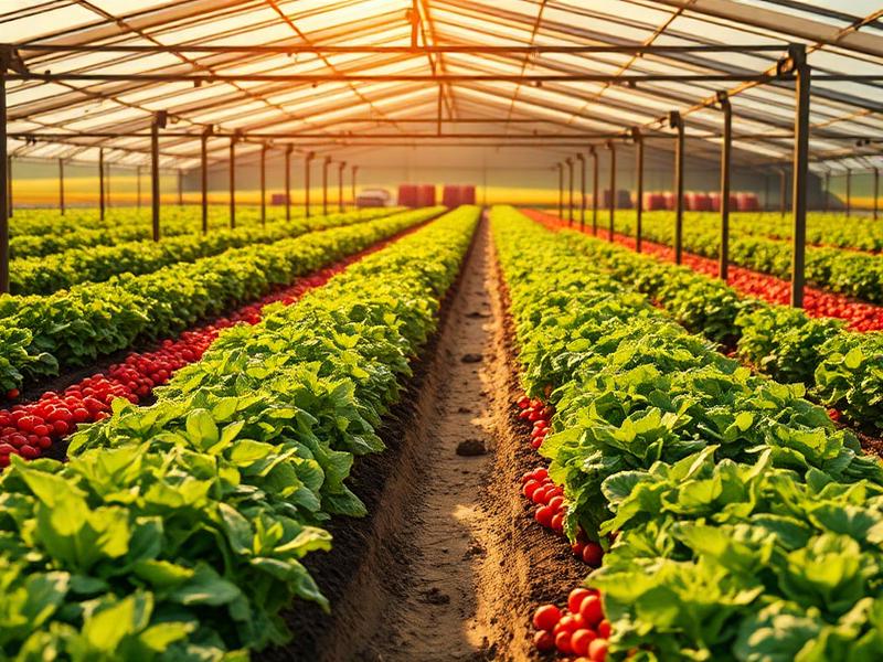 Hand holding money with crops in background